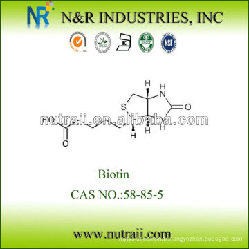 Biotine haute qualité vitamine 2% 58-85-5